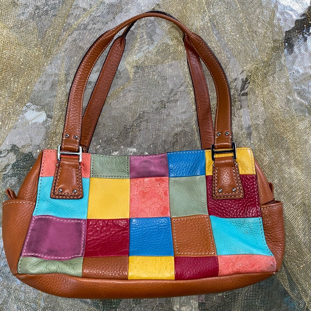 Fossil Patchwork Purse - image 1